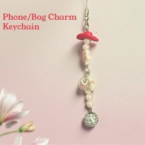 Pink Cowgirl Hat + Disco Keychain